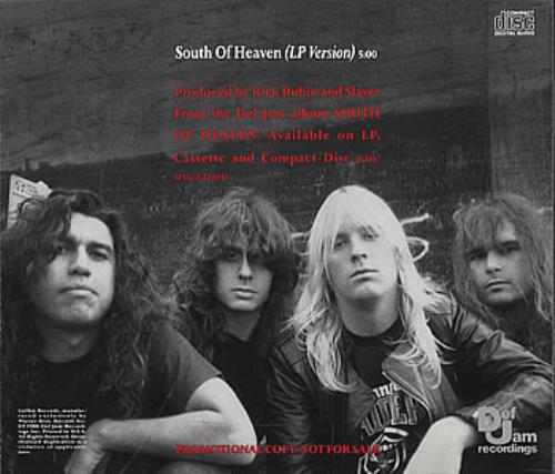 Slayer South Of Heaven US Promo CD single (CD5 / 5